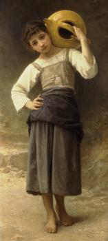 William-Adolphe Bouguereau : Young Girl Going to the Fountain